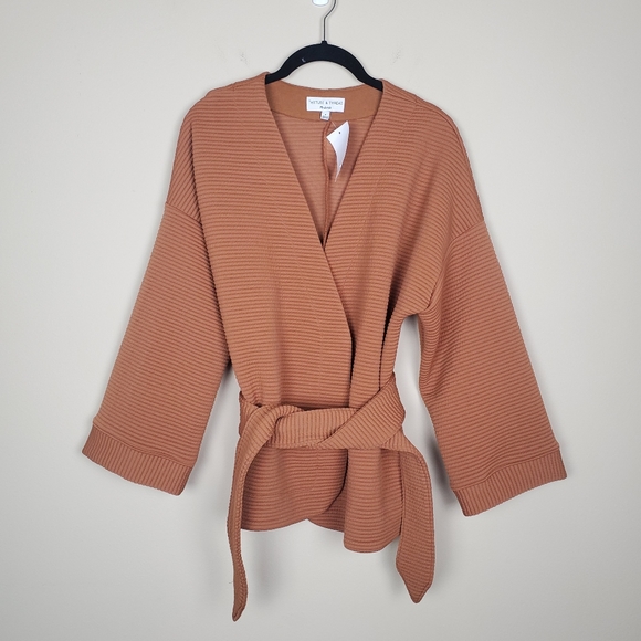 NWT Madewell Texture & Thread Quilted Wrap Jacket - Picture 4 of 9